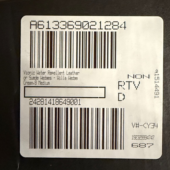 Vionic Willa Cream Wedge Slip-on Loafers 8 NEW - Picture 4 of 4